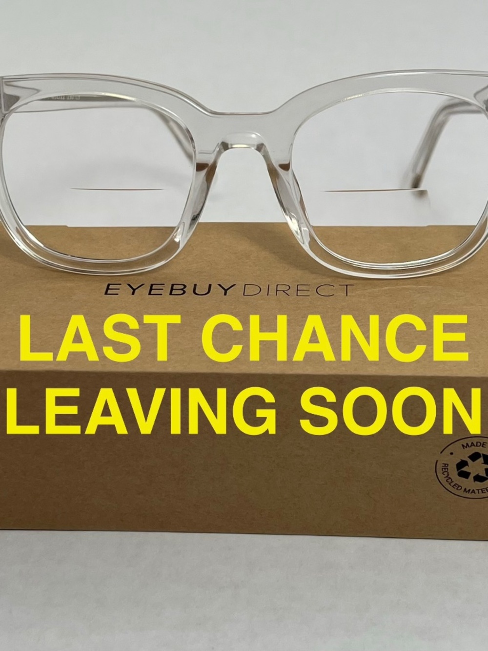 Eye Buy Direct Romy clear eyeglass frames size large